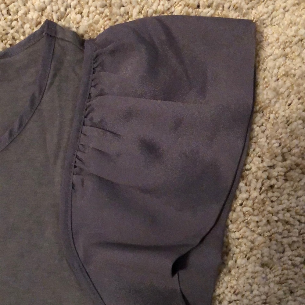 Gap Ruffled Arm Tee SZ XS - Picture 3 of 6